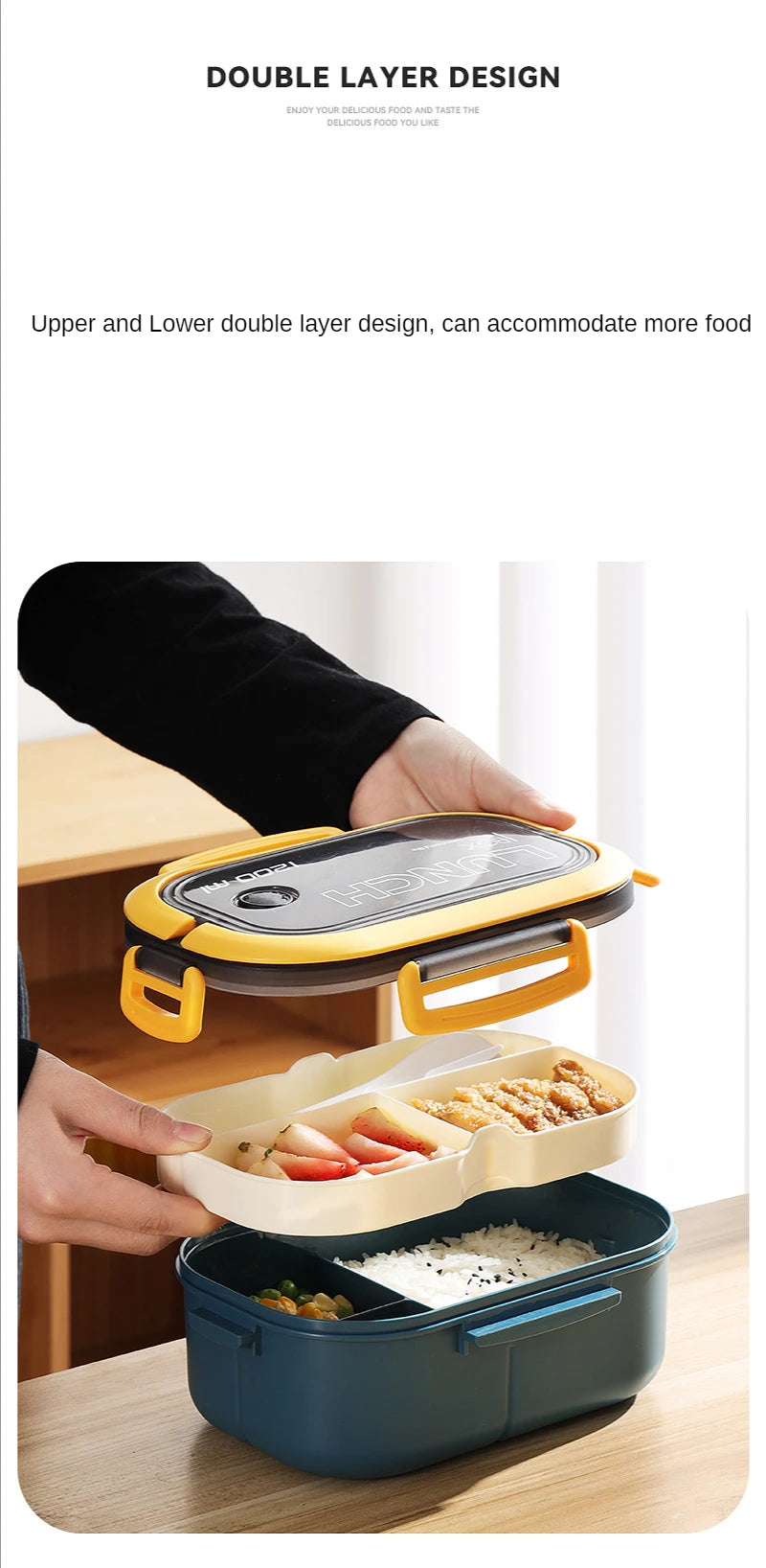 MioLunchBox - dwupoziomowy lunchbox